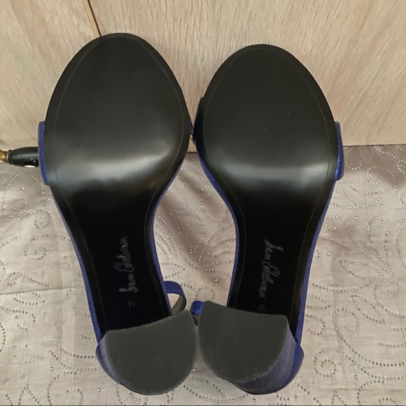 Sam Edelman Yaro Blue Block Heels Sandals Size 7.5 - Picture 11 of 11